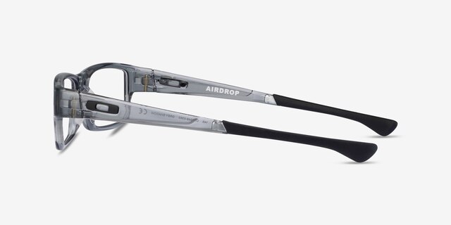 Oakley Airdrop Gray Shadow PlasticEyeglass Frames from EyeBuyDirect, Side View