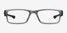 Oakley Airdrop Gray Shadow PlasticEyeglass Frames from EyeBuyDirect, Front View