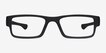 Oakley Airdrop Satin Black PlasticEyeglass Frames from EyeBuyDirect, Front View