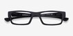 Oakley Airdrop Satin Black PlasticEyeglass Frames from EyeBuyDirect, Closed View