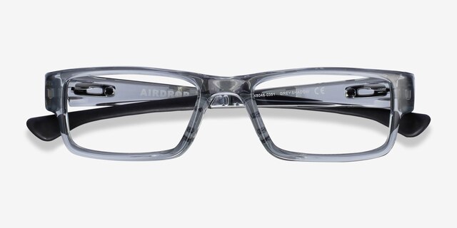 Oakley Airdrop Gray Shadow PlasticEyeglass Frames from EyeBuyDirect, Closed View