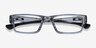 Oakley Airdrop Gray Shadow PlasticEyeglass Frames from EyeBuyDirect, Closed View