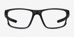 Oakley Hyperlink Satin Black PlasticEyeglass Frames from EyeBuyDirect, Front View