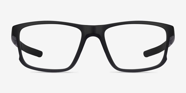 Oakley Hyperlink Satin Black PlasticEyeglass Frames from EyeBuyDirect, Front View