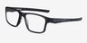 Oakley Hyperlink Satin Black PlasticEyeglass Frames from EyeBuyDirect, Angle View