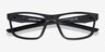 Oakley Hyperlink Satin Black PlasticEyeglass Frames from EyeBuyDirect, Closed View