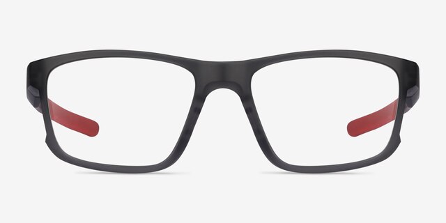 Oakley Hyperlink Satin Gray Smoke PlasticEyeglass Frames from EyeBuyDirect, Front View