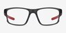 Oakley Hyperlink Satin Gray Smoke PlasticEyeglass Frames from EyeBuyDirect, Front View