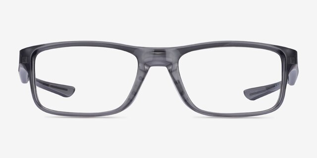 Oakley Plank 2.0 Polished Gray Smoke PlasticEyeglass Frames from EyeBuyDirect, Front View