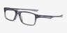 Oakley Plank 2.0 Polished Gray Smoke PlasticEyeglass Frames from EyeBuyDirect, Angle View