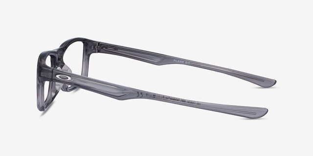 Oakley Plank 2.0 Polished Gray Smoke PlasticEyeglass Frames from EyeBuyDirect, Side View