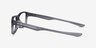 Oakley Plank 2.0 Polished Gray Smoke PlasticEyeglass Frames from EyeBuyDirect, Side View