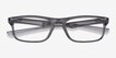 Oakley Plank 2.0 Polished Gray Smoke PlasticEyeglass Frames from EyeBuyDirect, Closed View