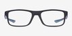 Oakley Plank 2.0 Satin Black PlasticEyeglass Frames from EyeBuyDirect, Front View