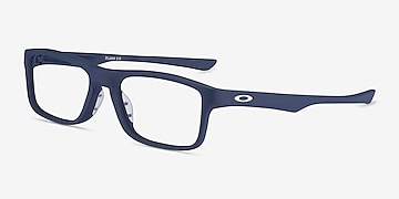 Oakley Plank  - Rectangle Universal Blue Frame Glasses For Men |  Eyebuydirect