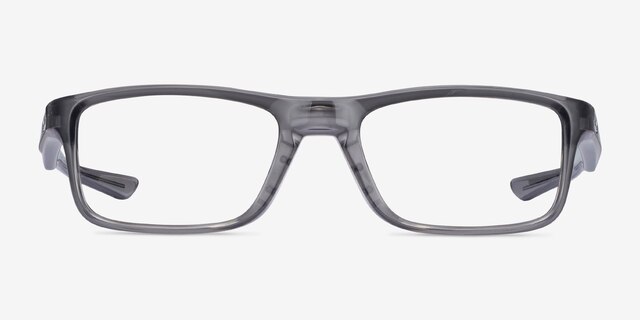 Oakley Plank 2.0 Polished Gray Smoke PlasticEyeglass Frames from EyeBuyDirect, Front View