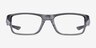 Oakley Plank 2.0 Polished Gray Smoke PlasticEyeglass Frames from EyeBuyDirect, Front View