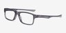 Oakley Plank 2.0 Polished Gray Smoke PlasticEyeglass Frames from EyeBuyDirect, Angle View