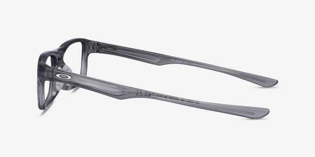 Oakley Plank 2.0 Polished Gray Smoke PlasticEyeglass Frames from EyeBuyDirect, Side View