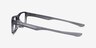 Oakley Plank 2.0 Polished Gray Smoke PlasticEyeglass Frames from EyeBuyDirect, Side View