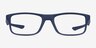 Oakley Plank 2.0 Universal Blue PlasticEyeglass Frames from EyeBuyDirect, Front View