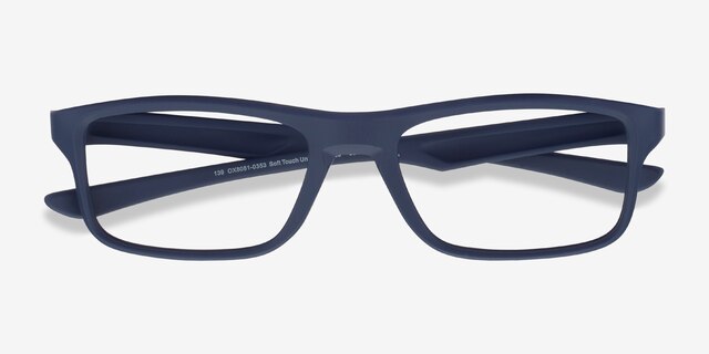 Oakley Plank 2.0 Universal Blue PlasticEyeglass Frames from EyeBuyDirect, Closed View