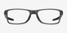 Oakley Chamfer MNP Gris PlastiqueMontures de lunettes de vue d'EyeBuyDirect, Vue de Face