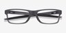 Oakley Chamfer MNP Gris PlastiqueMontures de lunettes de vue d'EyeBuyDirect, Vue Rapprochée