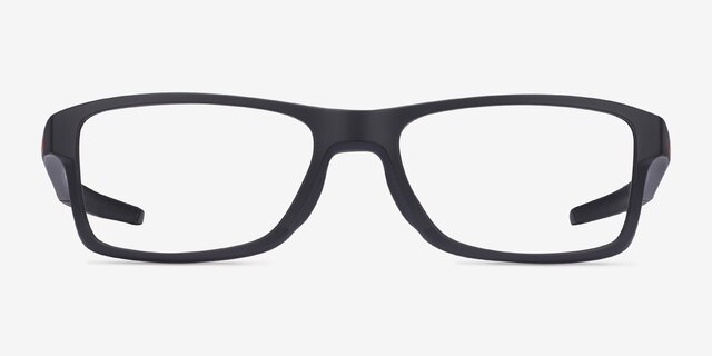 Oakley Chamfer MNP Noir PlastiqueMontures de lunettes de vue d'EyeBuyDirect, Vue de Face