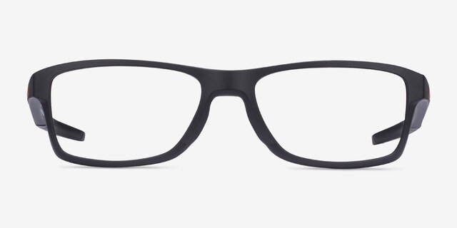 Oakley Chamfer MNP Black PlasticEyeglass Frames from EyeBuyDirect, Front View