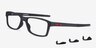 Oakley Chamfer MNP Black PlasticEyeglass Frames from EyeBuyDirect, Angle View