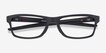 Oakley Chamfer MNP Black PlasticEyeglass Frames from EyeBuyDirect, Closed View