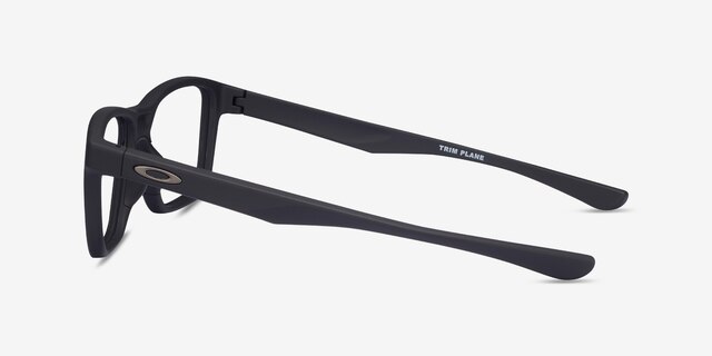 Oakley Trim Plane Satin Black PlasticEyeglass Frames from EyeBuyDirect, Side View
