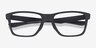 Oakley Trim Plane Satin Black PlasticEyeglass Frames from EyeBuyDirect, Closed View