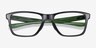 Oakley Trim Plane Polished Black PlasticEyeglass Frames from EyeBuyDirect, Closed View