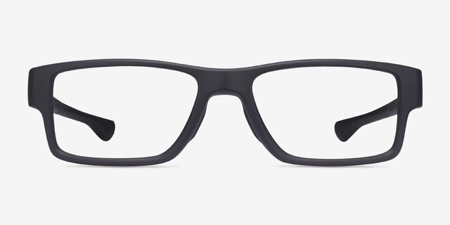 Oakley Airdrop Mnp Satin Black PlasticEyeglass Frames from EyeBuyDirect, Front View