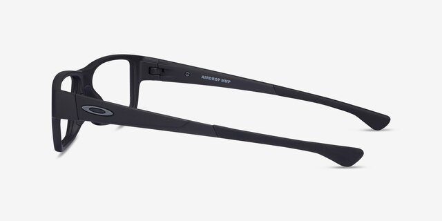 Oakley Airdrop Mnp Satin Black PlasticEyeglass Frames from EyeBuyDirect, Side View