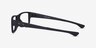Oakley Airdrop Mnp Satin Black PlasticEyeglass Frames from EyeBuyDirect, Side View