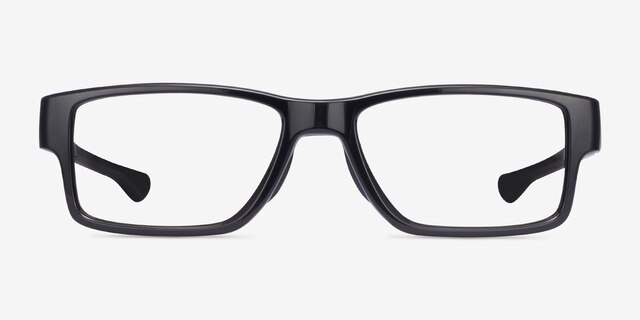 Oakley Airdrop Mnp Polished Black PlasticEyeglass Frames from EyeBuyDirect, Front View
