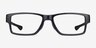 Oakley Airdrop Mnp Polished Black PlasticEyeglass Frames from EyeBuyDirect, Front View