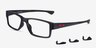 Oakley Airdrop Mnp Polished Black PlasticEyeglass Frames from EyeBuyDirect, Angle View