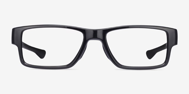 Oakley Airdrop Mnp Polished Black PlastiqueMontures de lunettes de vue d'EyeBuyDirect, Vue de Face