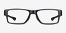 Oakley Airdrop Mnp Polished Black PlastiqueMontures de lunettes de vue d'EyeBuyDirect, Vue de Face