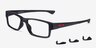 Oakley Airdrop Mnp Polished Black PlastiqueMontures de lunettes de vue d'EyeBuyDirect, Vue d'Angle
