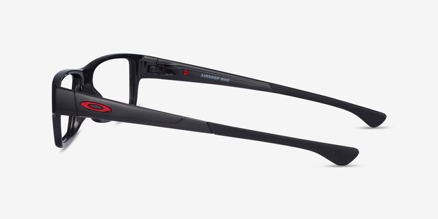 Oakley Airdrop Mnp Polished Black PlastiqueMontures de lunettes de vue d'EyeBuyDirect, Vue de Côté