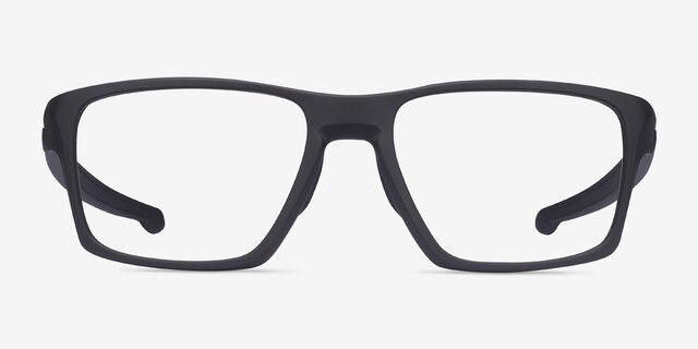 Oakley Litebeam Satin Black PlasticEyeglass Frames from EyeBuyDirect, Front View
