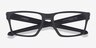 Oakley Litebeam Satin Black PlasticEyeglass Frames from EyeBuyDirect, Closed View