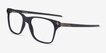 Oakley Apparition Satin Gray Smoke PlasticEyeglass Frames from EyeBuyDirect, Angle View