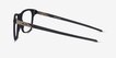 Oakley Apparition Satin Gray Smoke PlasticEyeglass Frames from EyeBuyDirect, Side View