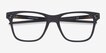 Oakley Apparition Satin Gray Smoke PlasticEyeglass Frames from EyeBuyDirect, Closed View